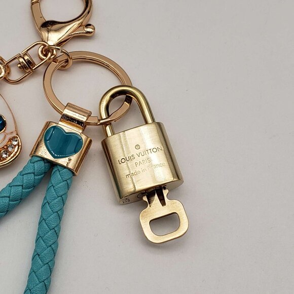 Authentic Louis Vuitton Lock & Key with unbranded Bagcharm, Keycharm, Keychain - Picture 4 of 8
